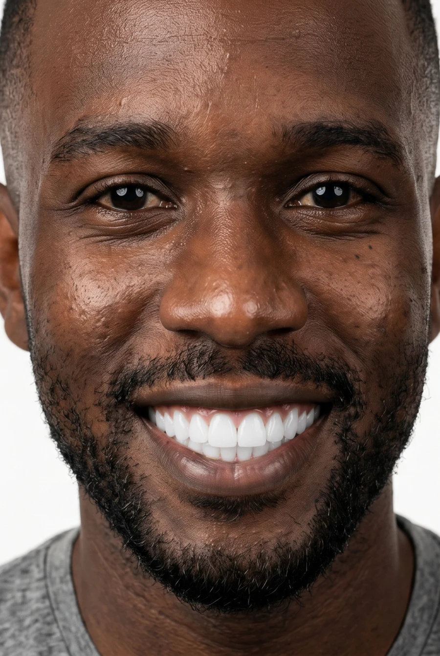 Patient after smile design